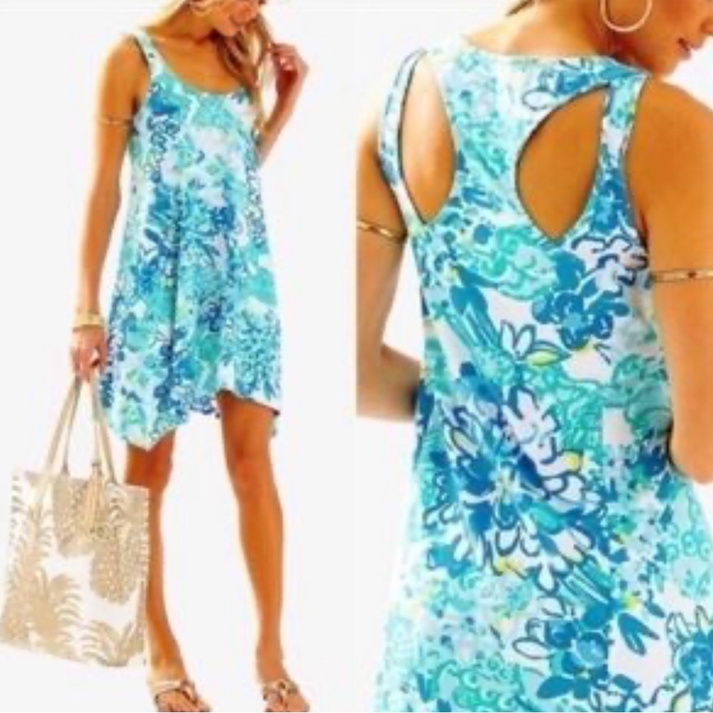 Lilly Pulitzer Monterey style dress in a pinch pattern